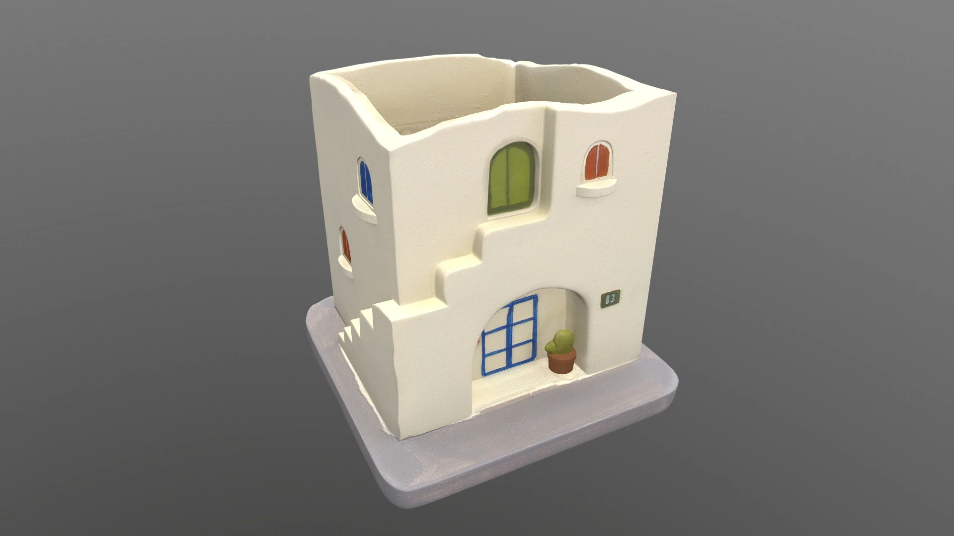 ARCHITECTURE CLAY 3D Model .c4d .max .obj .3ds .fbx .stl .blend 