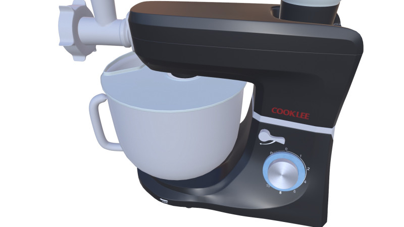 Cooklee Mixer 3D 모델 .c4d .max .obj .3ds .fbx .stl .blend 