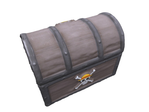 Pirate Wooden Chest Modelo 3D