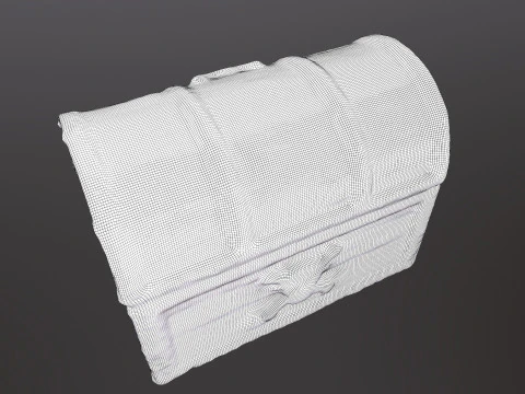Pirate Wooden Chest 3D Model