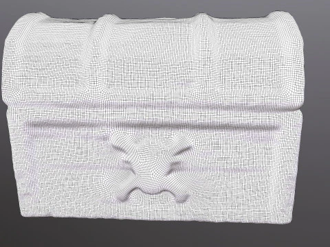 Pirate Wooden Chest 3D Model