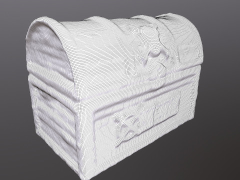 Pirate Wooden Chest Modelo 3D