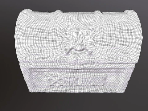 Pirate Wooden Chest 3D Model