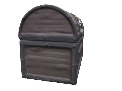 Pirate Wooden Chest 3D Model