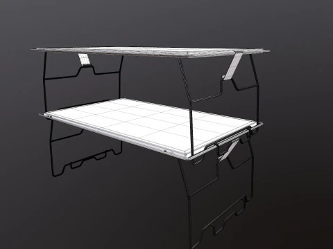 Camping Desk Folding Table 3D Model