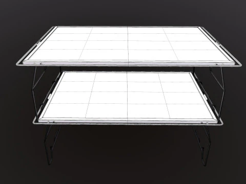 Camping Desk Folding Table 3D Model