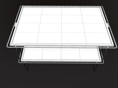 Camping Desk Folding Table 3D Model