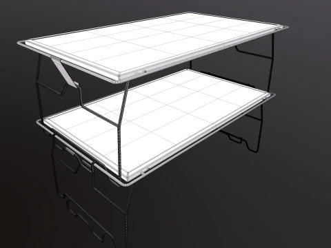 Camping Desk Folding Table 3D Model