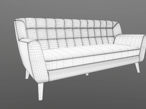 Fabric Sofa 3D Model