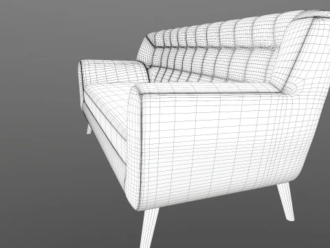 Fabric Sofa 3D Model