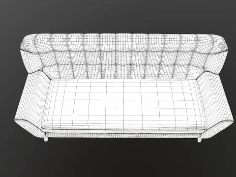 Fabric Sofa 3D Model