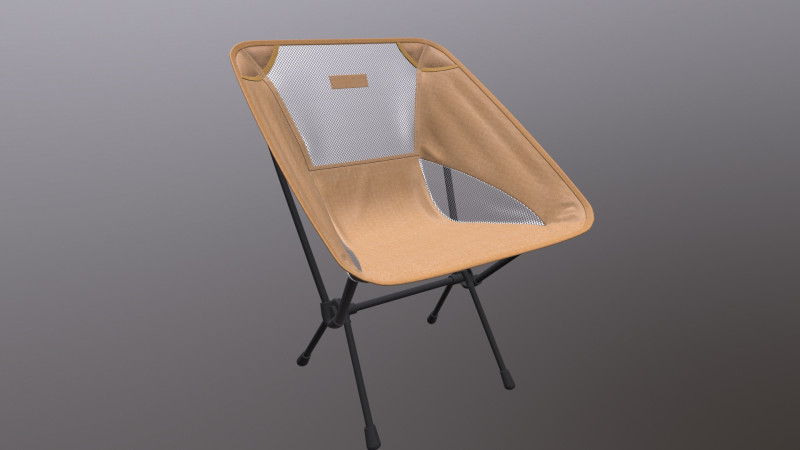 Folding chair 3D Модель .c4d .max .obj .3ds .fbx .stl .blend 