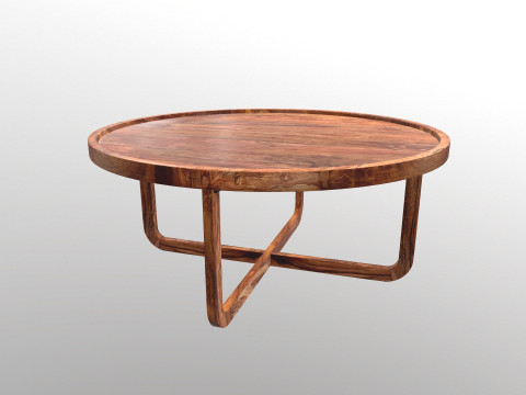 Wooden Round Table 3D 模型