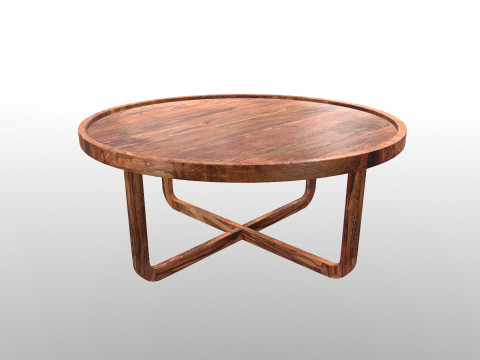 Wooden Round Table 3D 模型