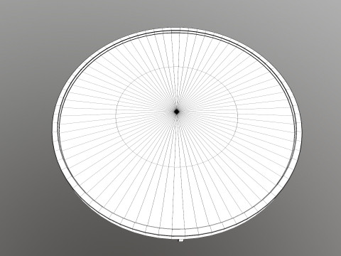 Wooden Round Table 3D 模型