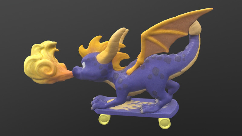 Dragon Toy 3D Модель .c4d .max .obj .3ds .fbx .stl .blend 