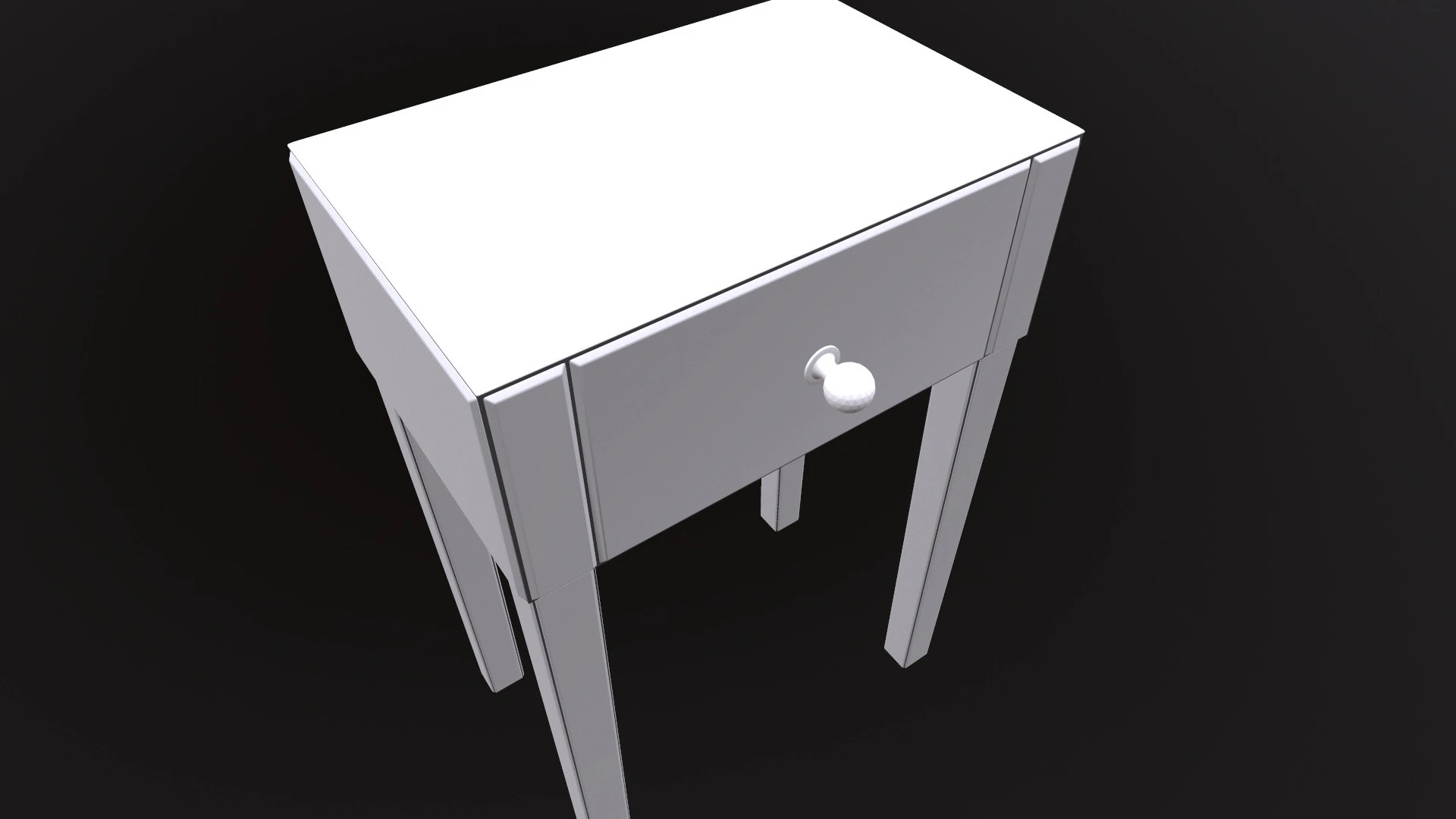 Side Table 3D Model .c4d .max .obj .3ds .fbx .stl .blend 