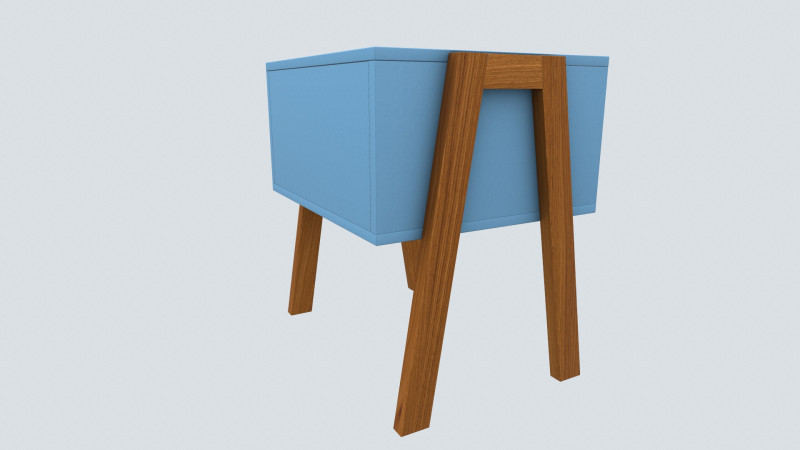 Bed Side Table 3D Model .c4d .max .obj .3ds .fbx .stl .blend 