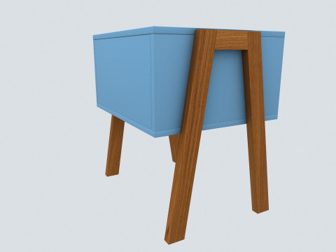 Bed Side Table 3D Model