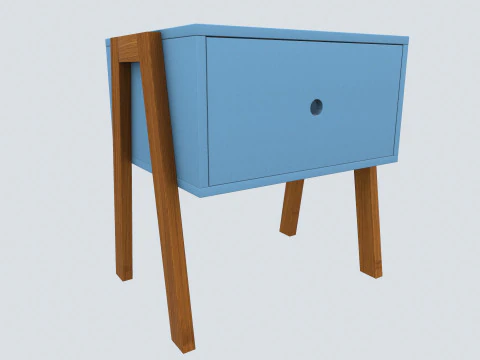 Bed Side Table 3D Model