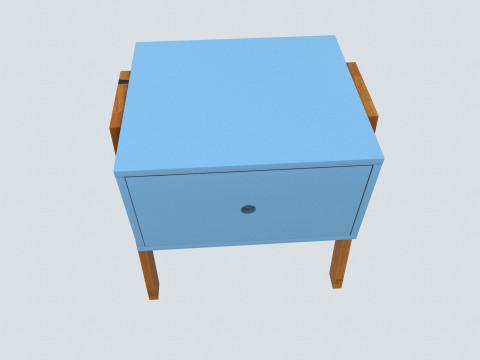 Bed Side Table 3D Model