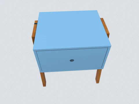 Bed Side Table 3D Model