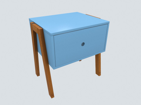 Bed Side Table 3D Model