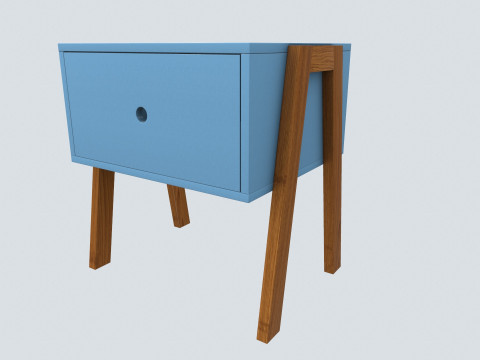 Bed Side Table 3D Model