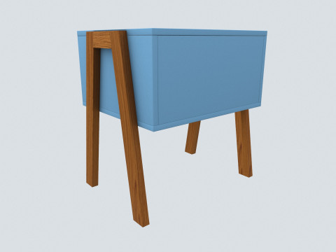 Bed Side Table 3D Model