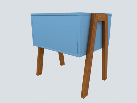 Bed Side Table 3D Model