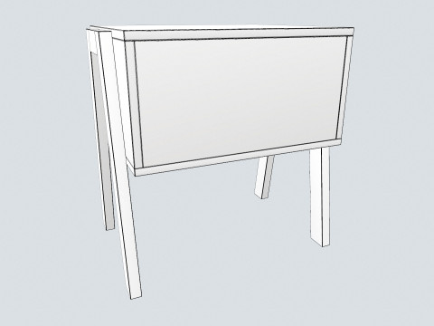 Bed Side Table 3D Model