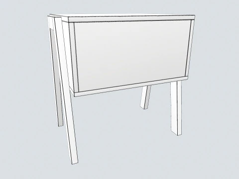 Bed Side Table 3D Model