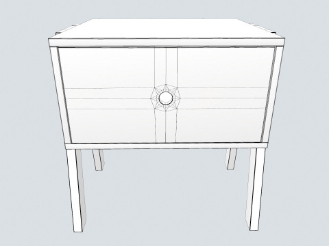 Bed Side Table 3D Model