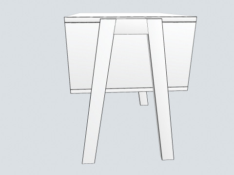 Bed Side Table 3D Model