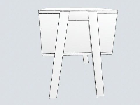 Bed Side Table 3D Model