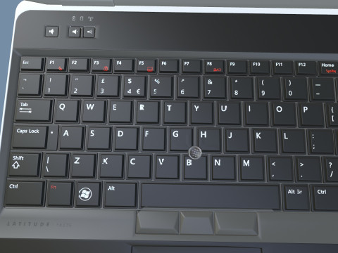 Dell Laptop 3D 模型