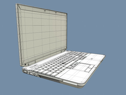 Dell Laptop 3D 模型