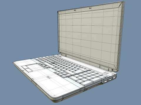Dell Laptop 3D 模型