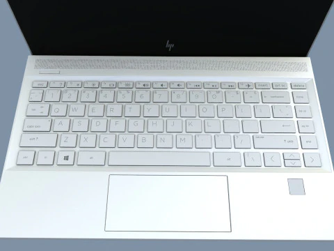 एचपी लैपटॉप 3D मॉडल