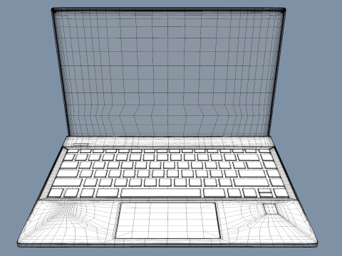 HP Laptop Modelo 3D