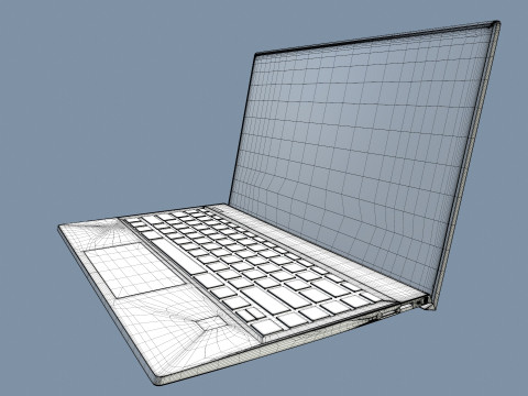 HP Laptop Modelo 3D