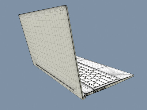 HP Laptop Modelo 3D