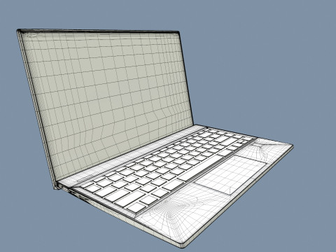 HP Laptop Modelo 3D