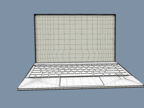 HP Laptop Modelo 3D