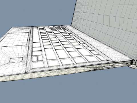 HP Laptop Modelo 3D