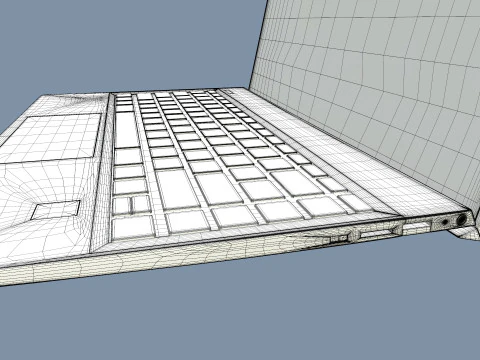 एचपी लैपटॉप 3D मॉडल