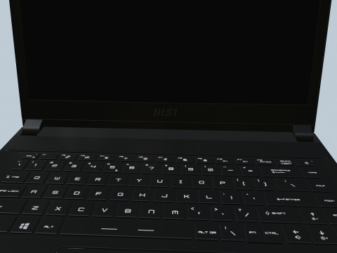 MSI Gaming Laptop 3D-Modell