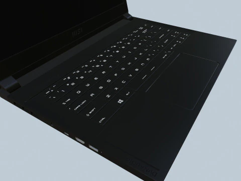 MSI Gaming Laptop 3D Model