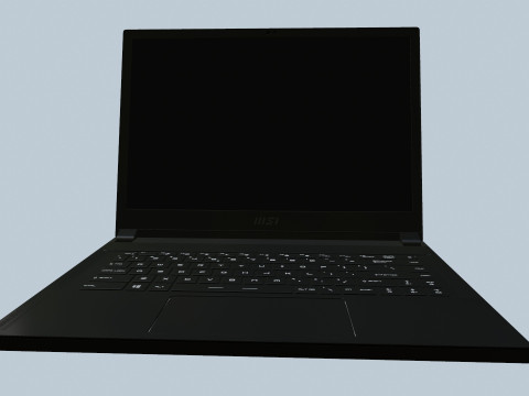 MSI Gaming Laptop 3D-Modell