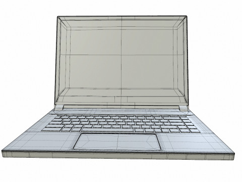 MSI Gaming Laptop 3D-Modell